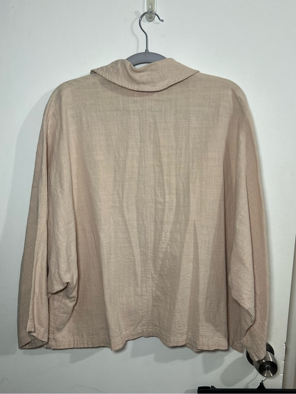 The Lullaby Club Soft Cotton/Linen Button-Up Shorts Set - Picture 3 of 9